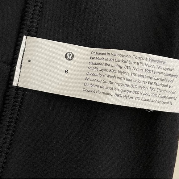 lululemon Peloton Align Reversible Bra Nulu Black Size 6 NWT - Picture 10 of 13